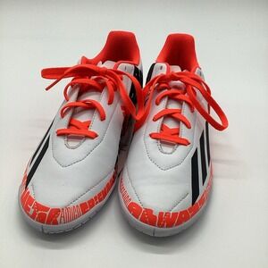Adidas X Speedportal Messi .4 Indoor Soccer Shoes White Orange GW8400 Youth SZ 6